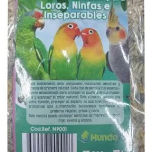 Alimento Semillas Loros Nifa Cacatua Mp001, 500gr