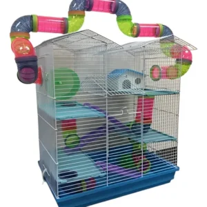 Jaula Hamster 5 Niveles Casita Tuberia Exterior 47809