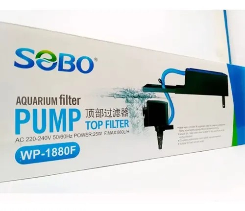 Filtro De Superficie Cn Aireador Acuario 880lh 25w Wp-1880f