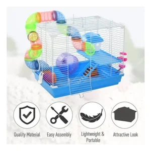 Jaula Hámster Ratoncito Bebedero Tubería Comedero 47812