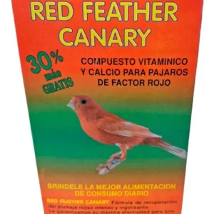 Alimento Alta Calidad Calcio Vitaminas Canarios Rojos 150g