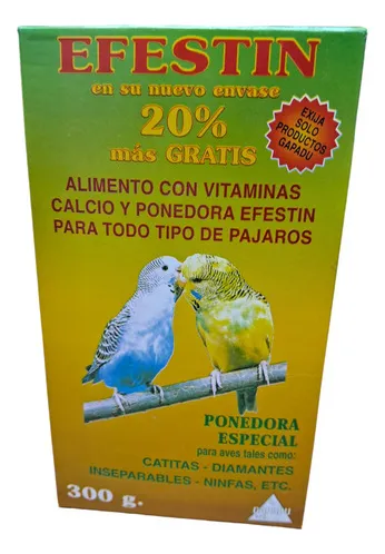 Efestin Alimento Vitaminas Ponedora Especial Para Aves 300gr