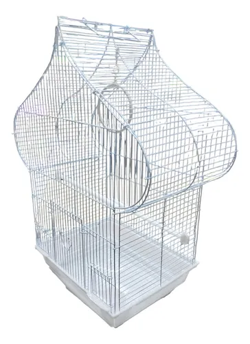 Jaula Iglesia Aves Pájaros Catas Canarios 62x47x28cm 81211